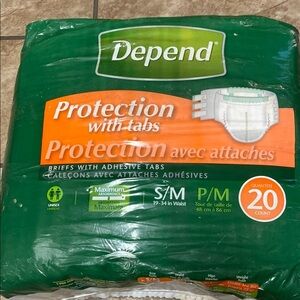 Green Adult Briefs with Tabs